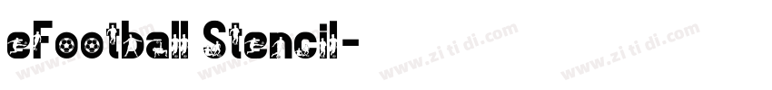 eFootball Stencil字体转换